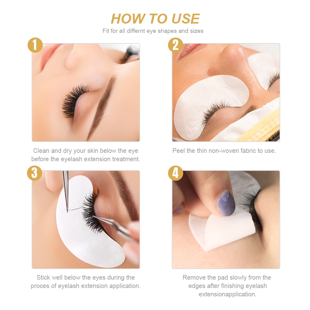 Eyelash Under Eye Pads 50 pcs Set
