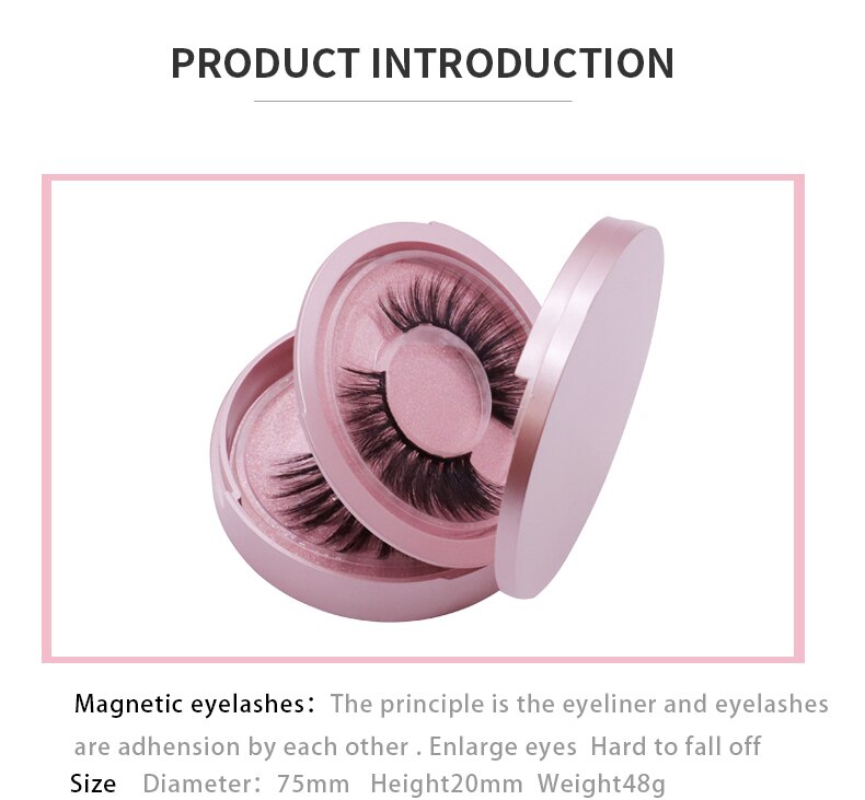 3D Magnetic Eyelashes and Eyeliner Set