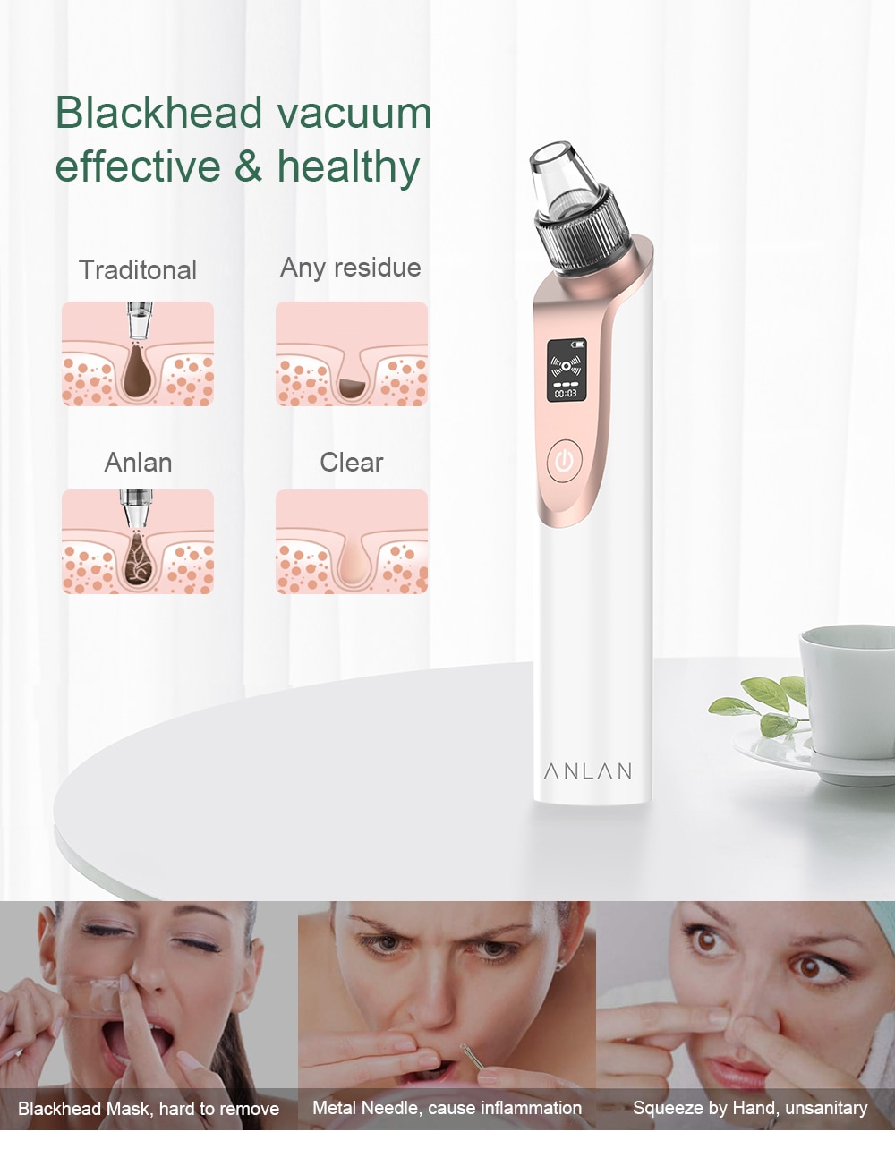 Blackhead Remover Vacuum for Pore Cleaning