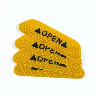 Car Door Universal Safety Sticker Set 4 Pcs