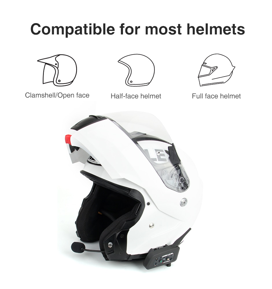 Motorcycle Bluetooth Intercom for Six Riders