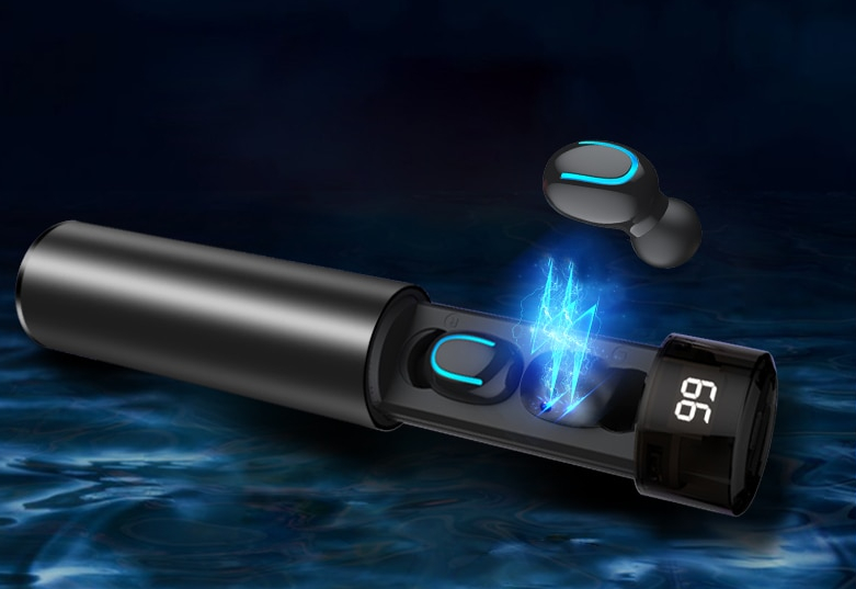 Waterproof Wireless Earphones With Double Mic