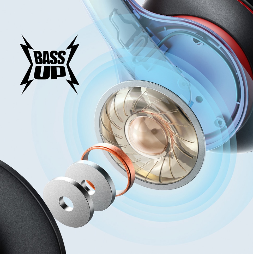 Wireless Bluetooth Headphones with 60-Hour Playtime