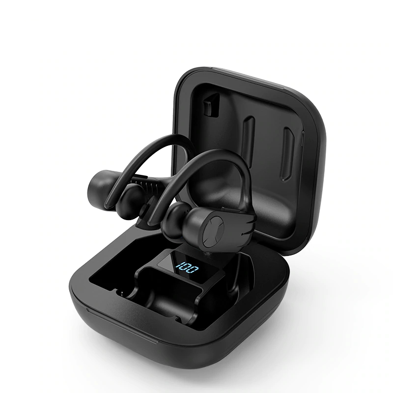 Bluetooth Earphones with LED Display