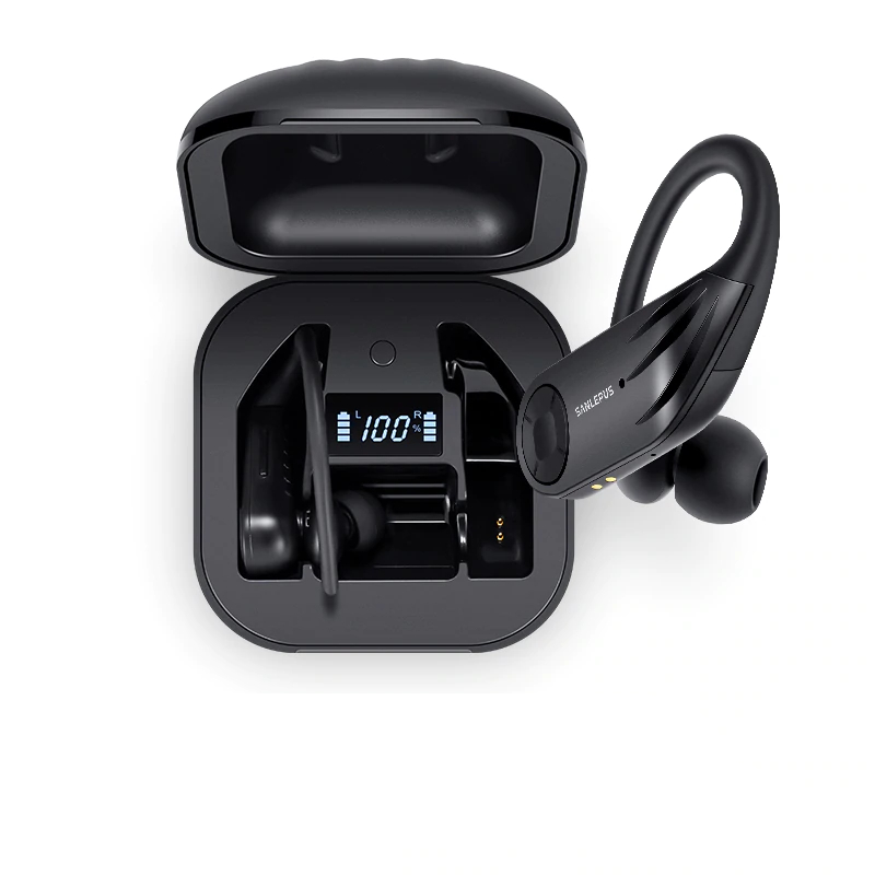 Bluetooth Earphones with LED Display