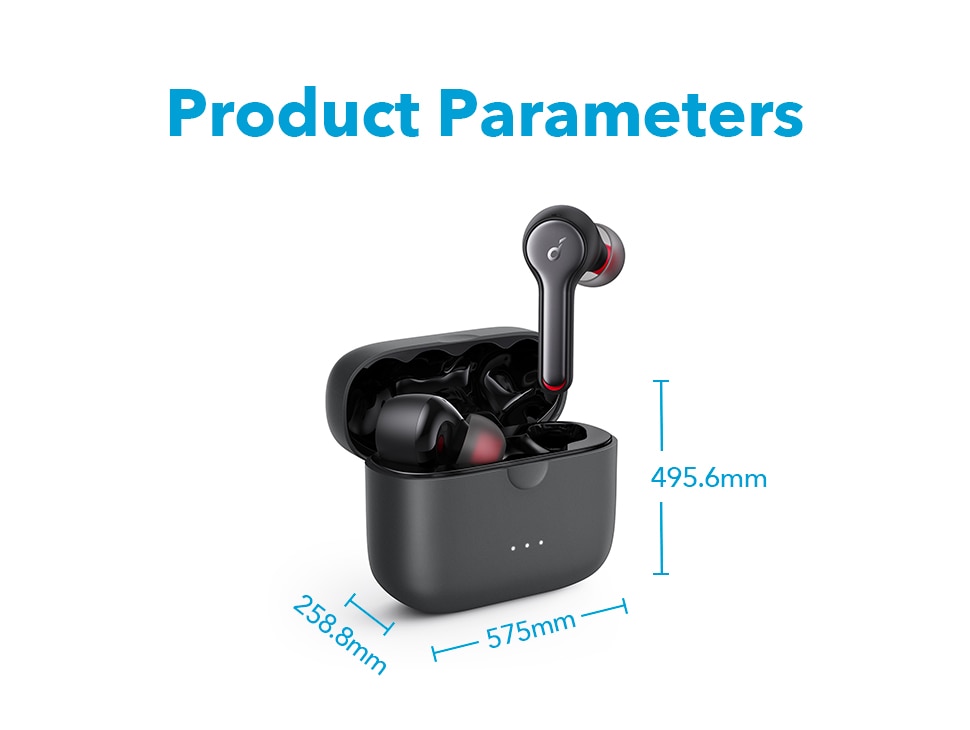 Black / White Wireless Earbuds with 4 Mics