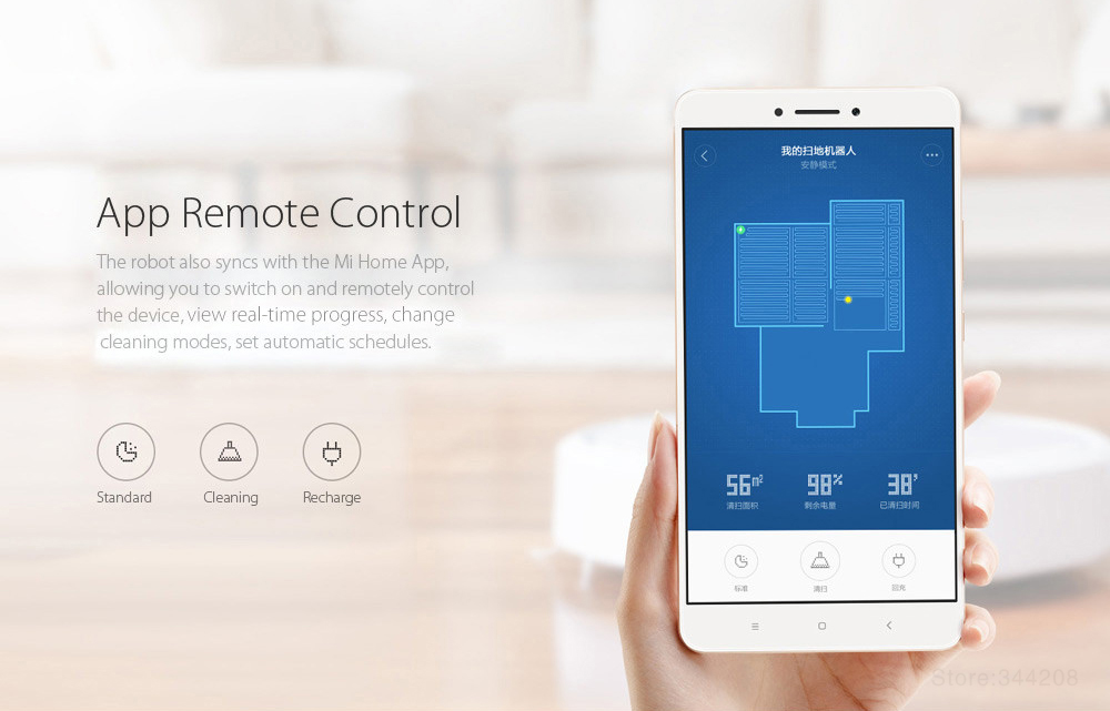 Automatic WiFi Vacuum Cleaner Robot