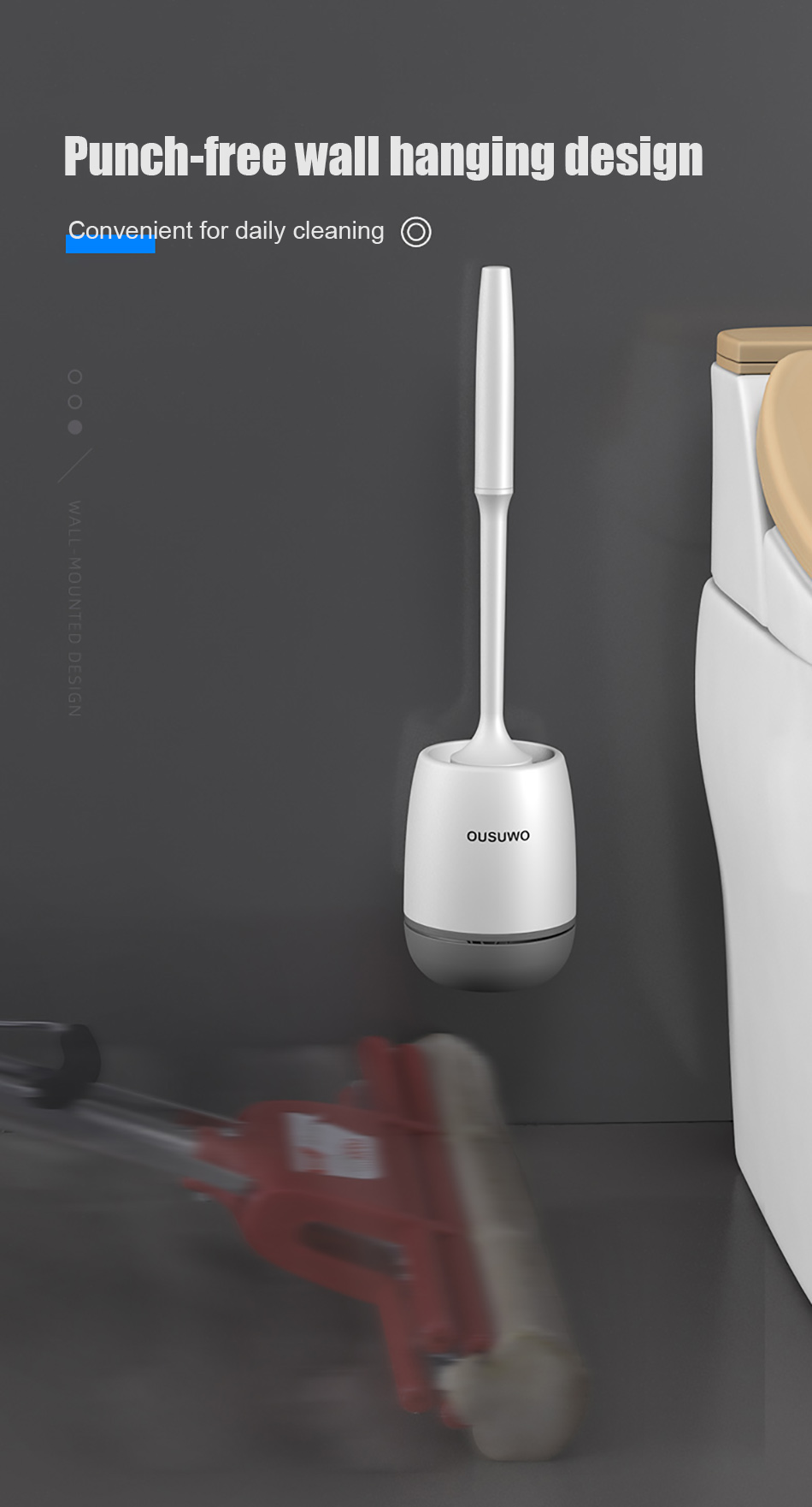 Multifunctional Toilet Brush Head