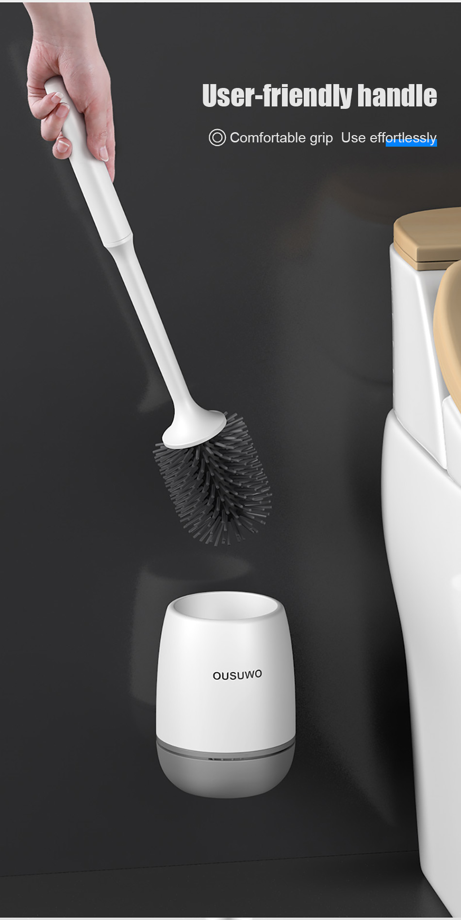 Multifunctional Toilet Brush Head