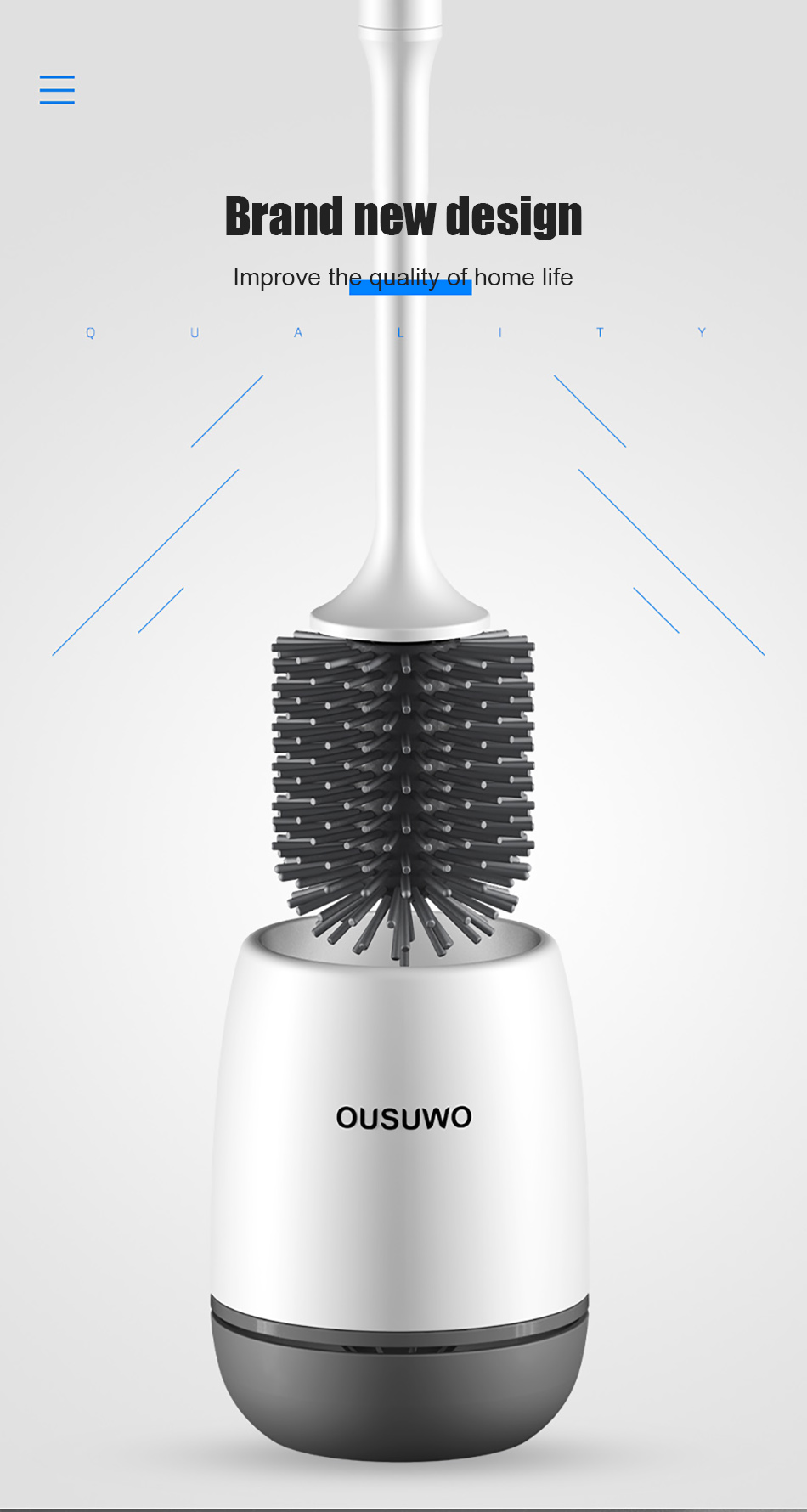 Multifunctional Toilet Brush Head
