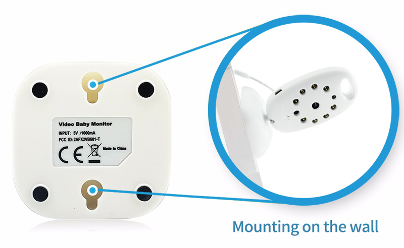 Portable Infrared White Baby Monitor