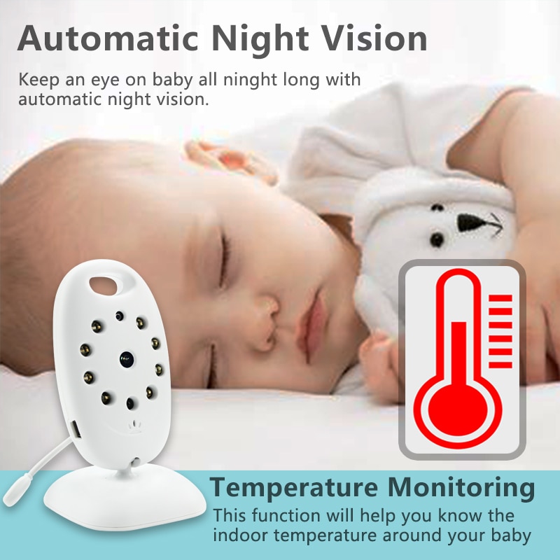 Portable Infrared White Baby Monitor