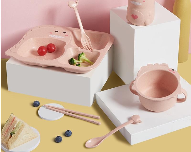 Mushroom / Dinosaur / Sheep Kids Dishes Set