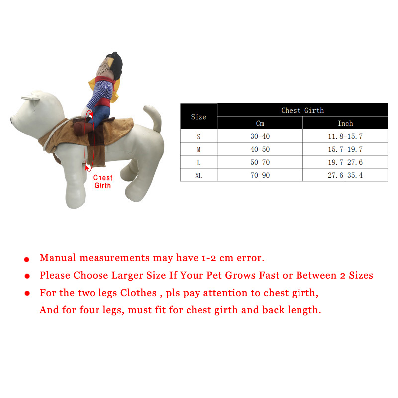 Funny Cowboy Dog Costume