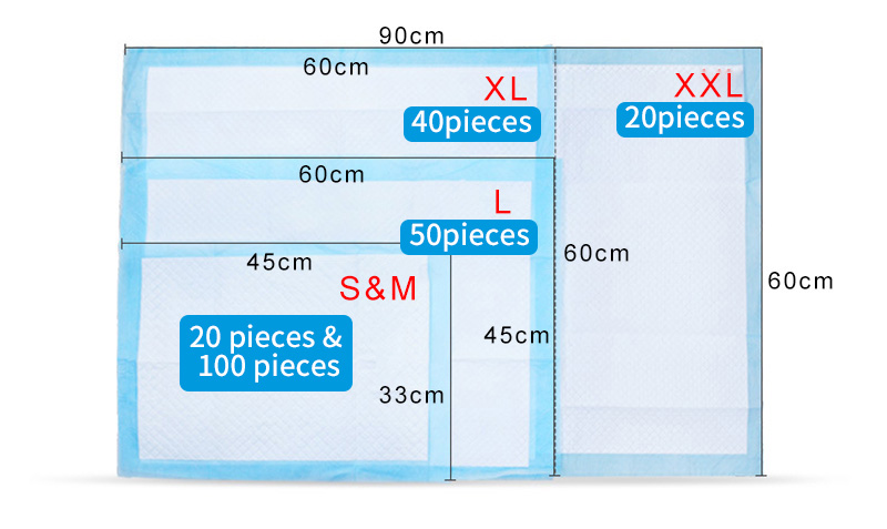 Anti-Leak Dog Training Toilet Pads Set