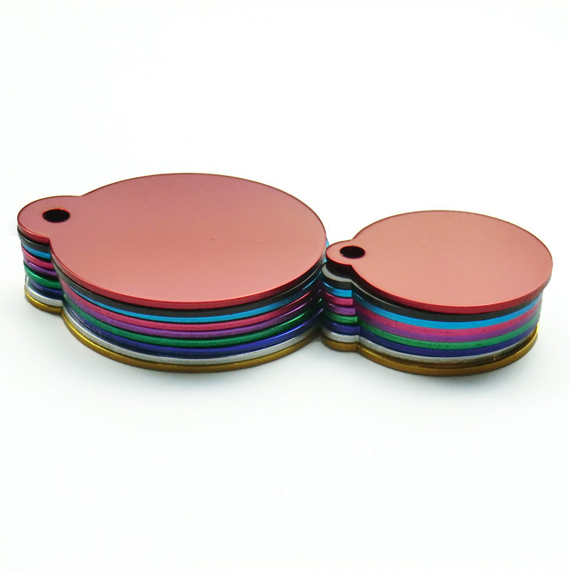 Blank Aluminum Cat ID Tags Set