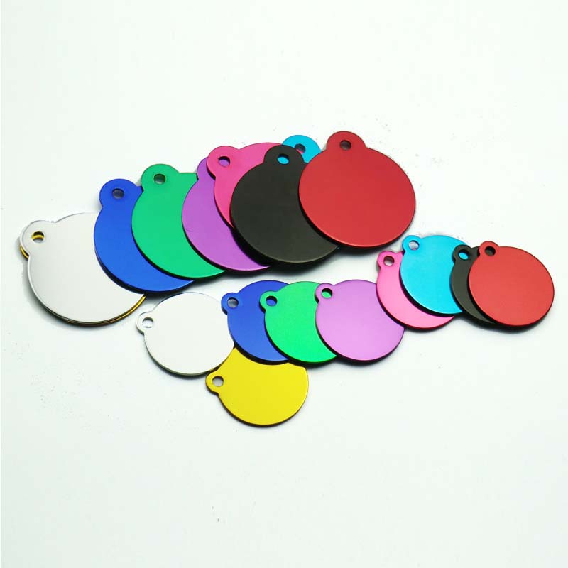 Blank Aluminum Cat ID Tags Set