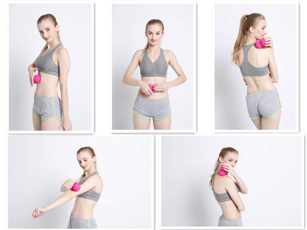 Hard Rubber Massage Peanut Ball