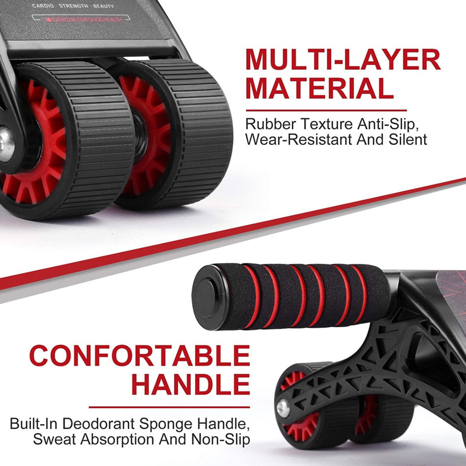 4 Wheels Ab Roller for Core Workout