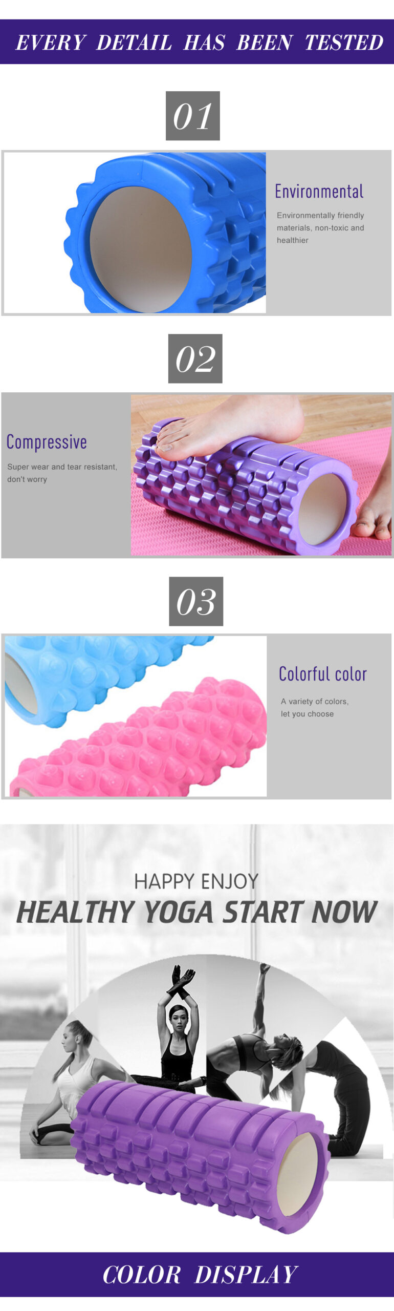 Sport Yoga Foam Roller