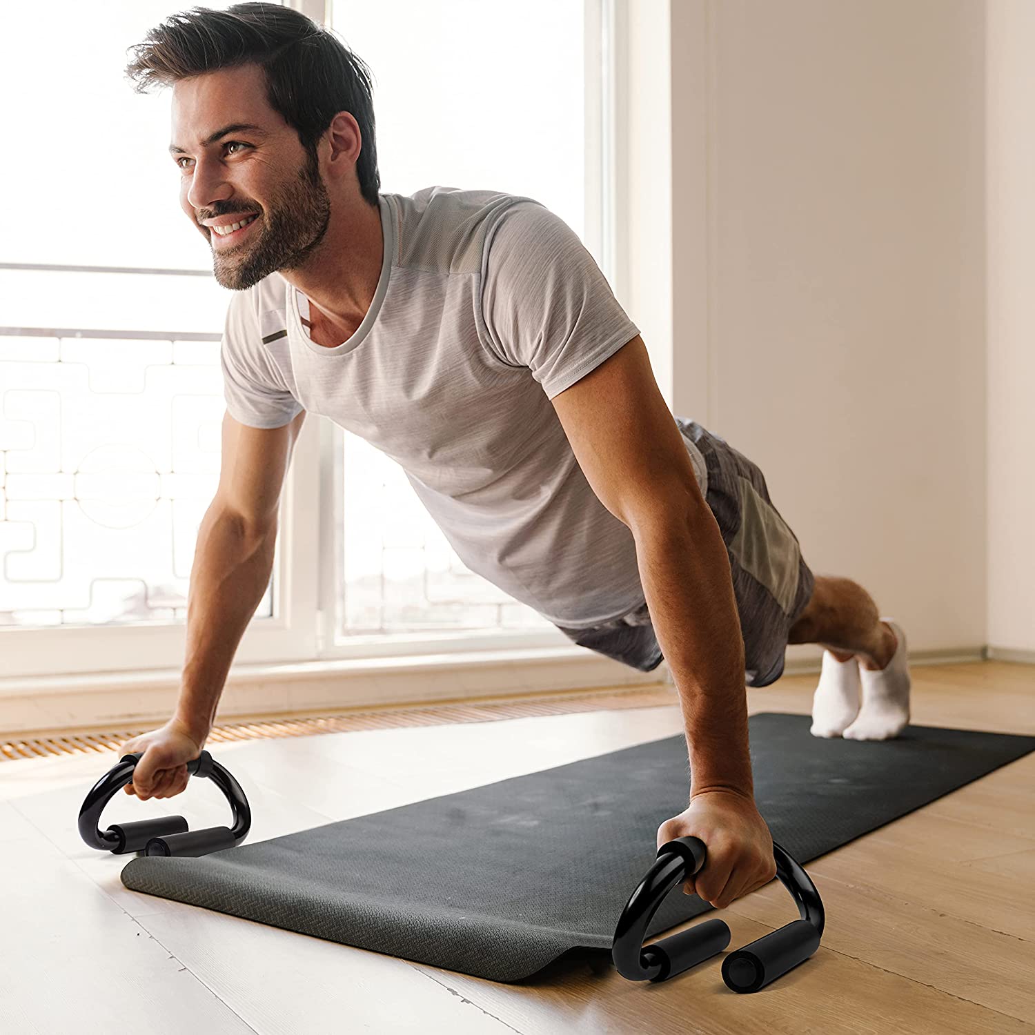 Non-Slip Push-Up Bars