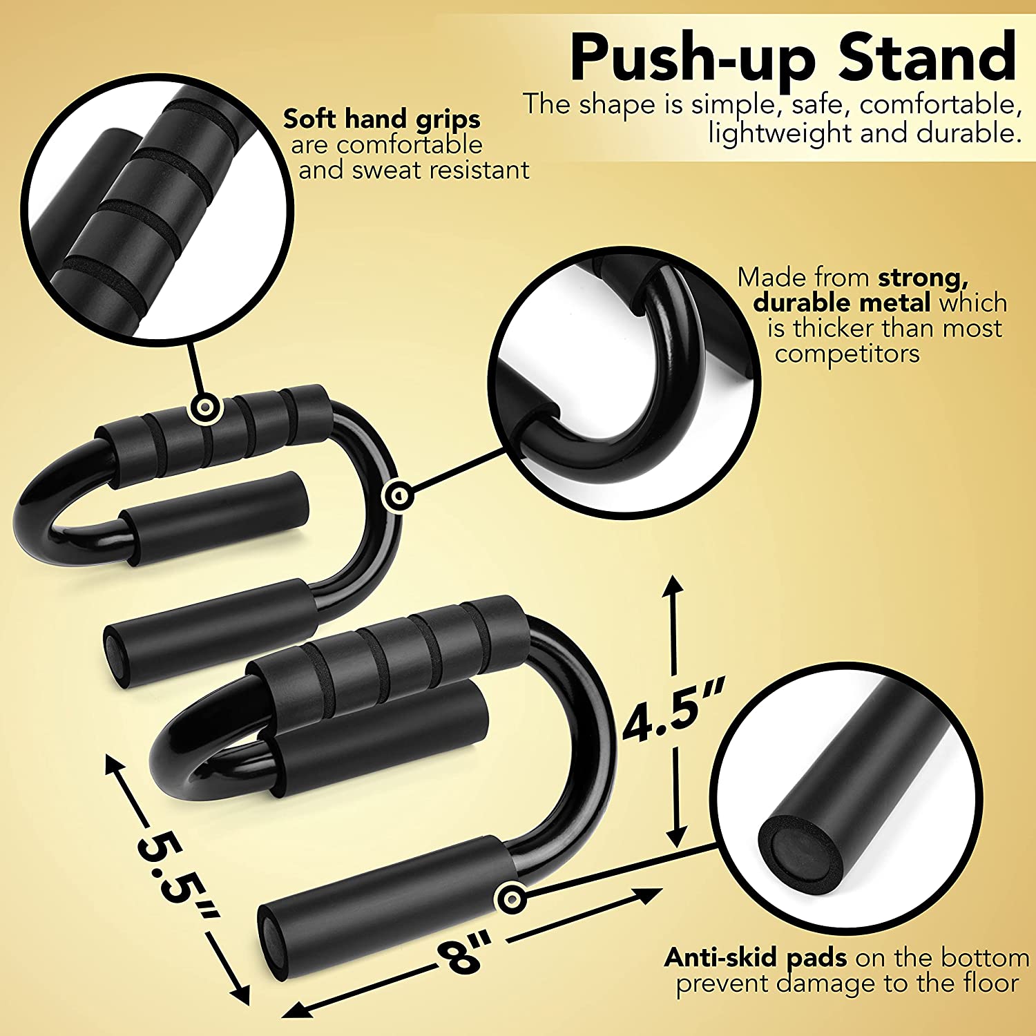 Non-Slip Push-Up Bars