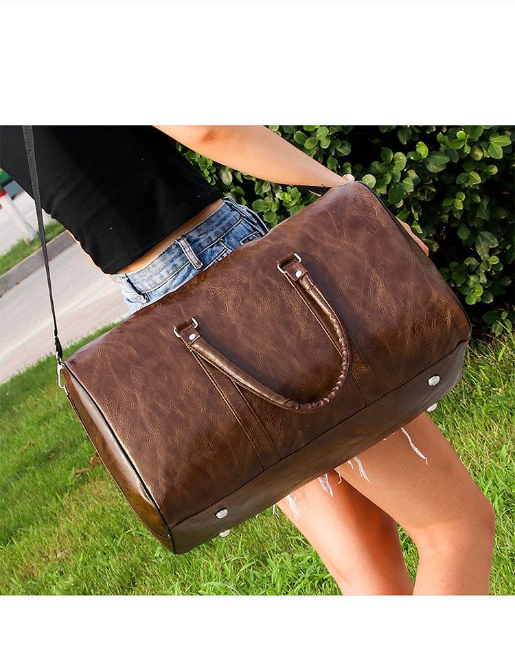 Vintage Eco-Leather Gym Bag