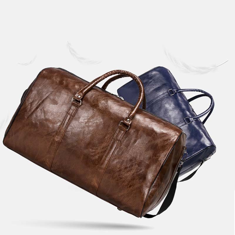 Vintage Eco-Leather Gym Bag