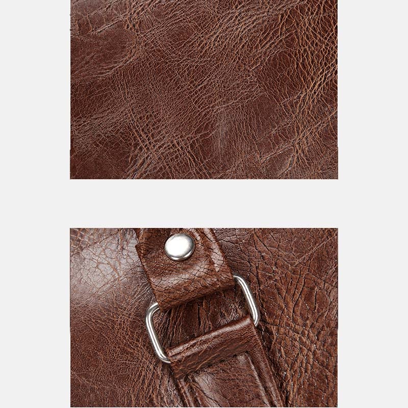 Vintage Eco-Leather Gym Bag