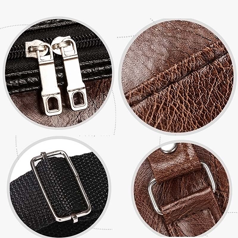 Vintage Eco-Leather Gym Bag