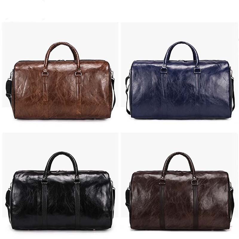 Vintage Eco-Leather Gym Bag