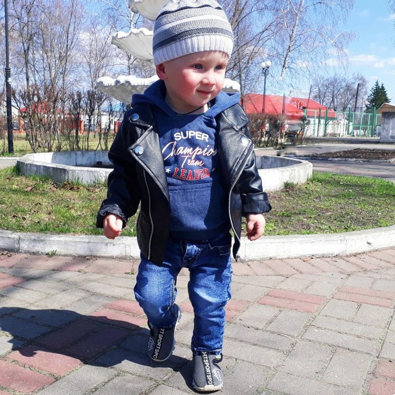 Toddler's Eco-Leather Biker Jacket