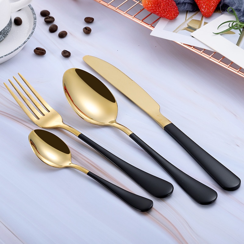 Eco-Friendly Stainless Steel Tableware 4 pcs Set