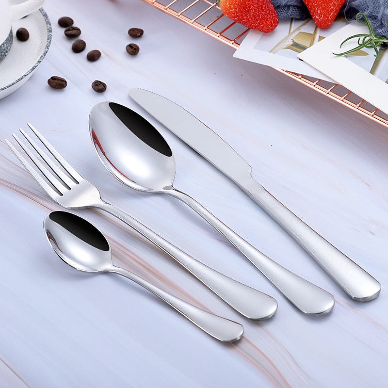 Eco-Friendly Stainless Steel Tableware 4 pcs Set