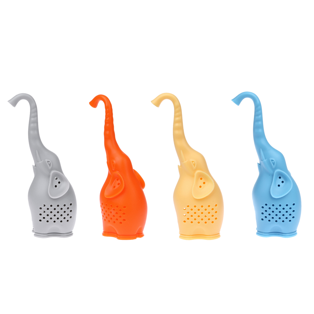 Lovely Elephant Shaped Eco-Friendly Silicone Tea Strainer