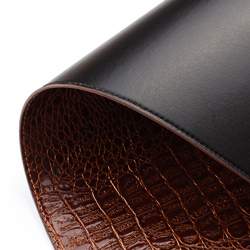 Crocodile Skin Texture Eco-Leather Coaster