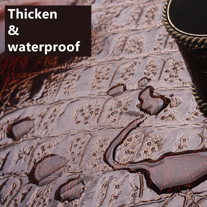 Crocodile Skin Texture Eco-Leather Coaster