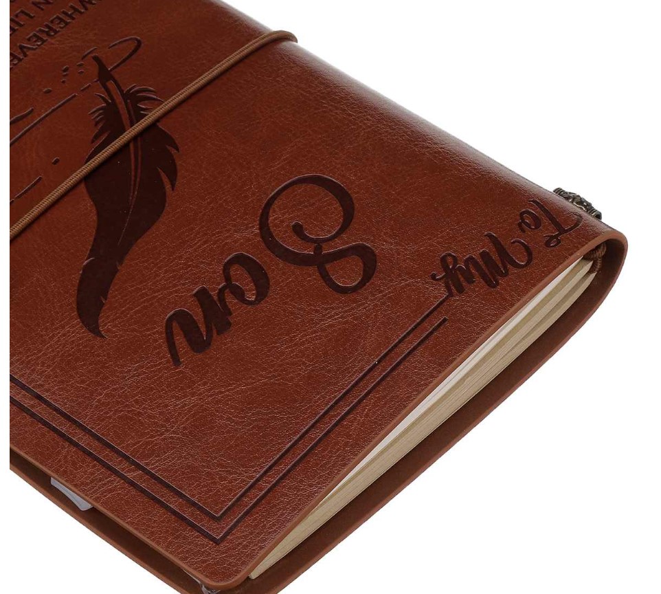 Son / Daughter / Wife / My Man Engraved Eco-Leather Notebook