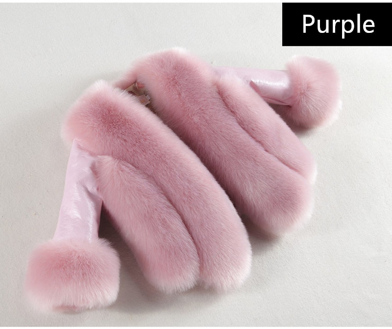 Girl's Luxury Eco Fur Coat