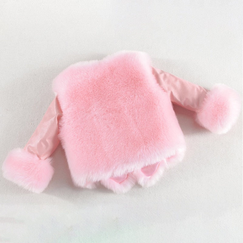 Girl's Luxury Eco Fur Coat