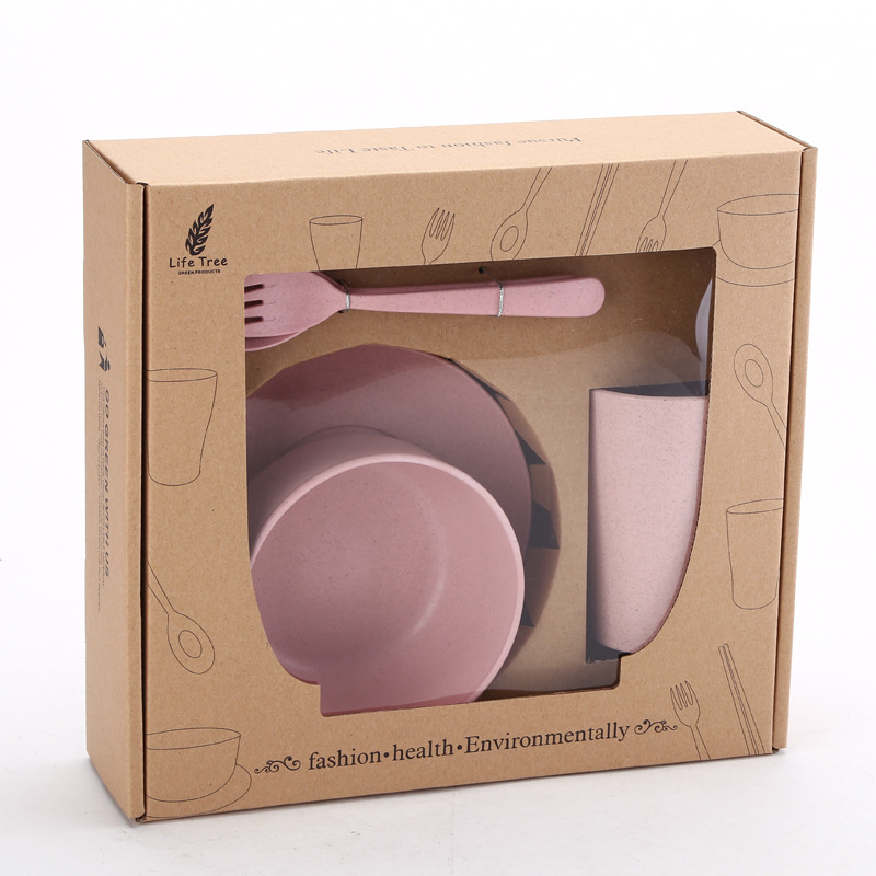 Wheat Straw Eco-Friendly Tableware 6 Pcs Set